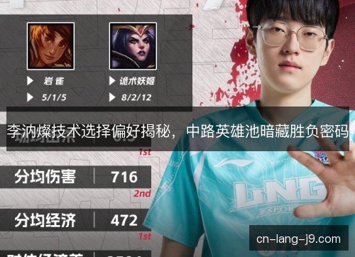 李汭燦技术选择偏好揭秘，中路英雄池暗藏胜负密码